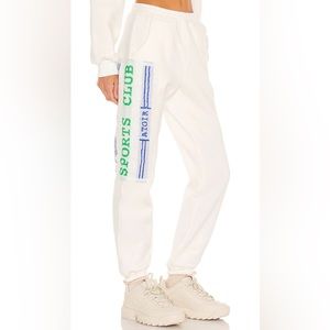 Atoir Sports Club White Sweatpants